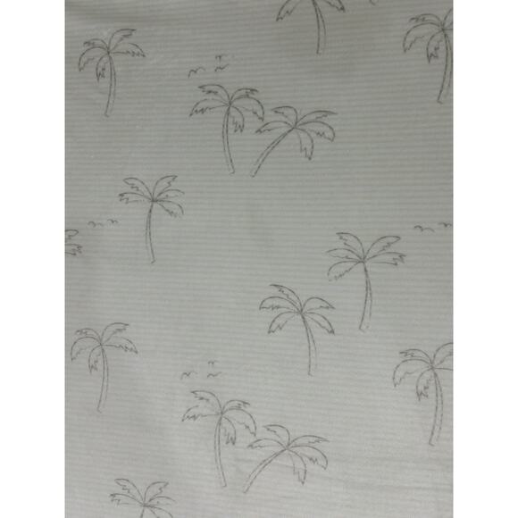 Mother’s Promise Palm Tree Green Beige Striped Baby Blanket - Picture 3 of 5